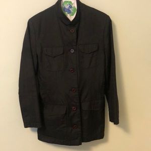 Gallery Black Button Blazer/Coat